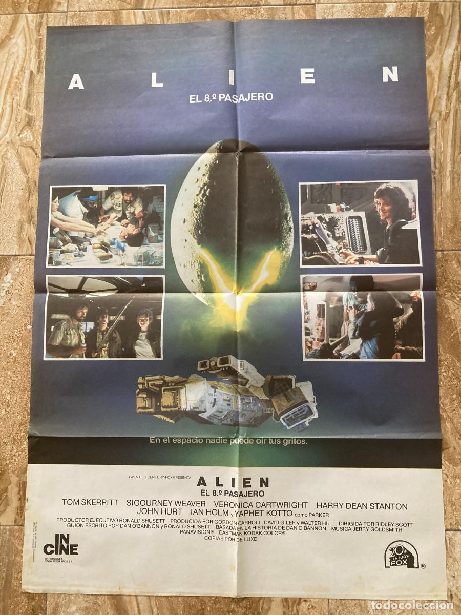 Cine: Cartel cine original ALIEN EL OCTAVO PASAJERO (1979) 70x100 / Ridley Scott - Sigourney Weaver