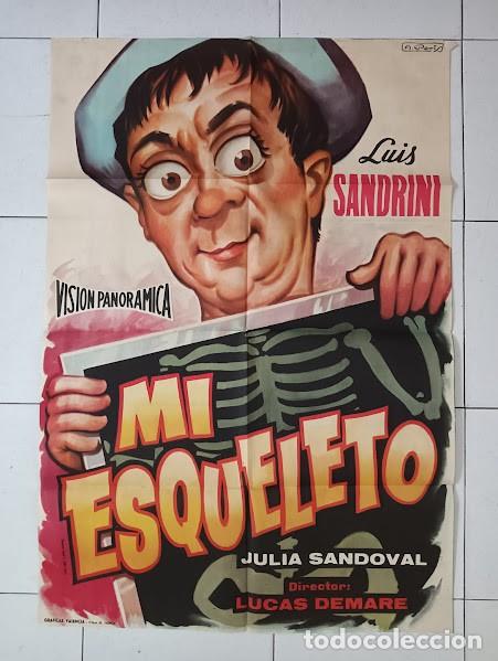 Cine: VKD 2116 MI ESQUELETO LUIS SANDRINI POSTER ORIGINAL 70X100 ESTRENO