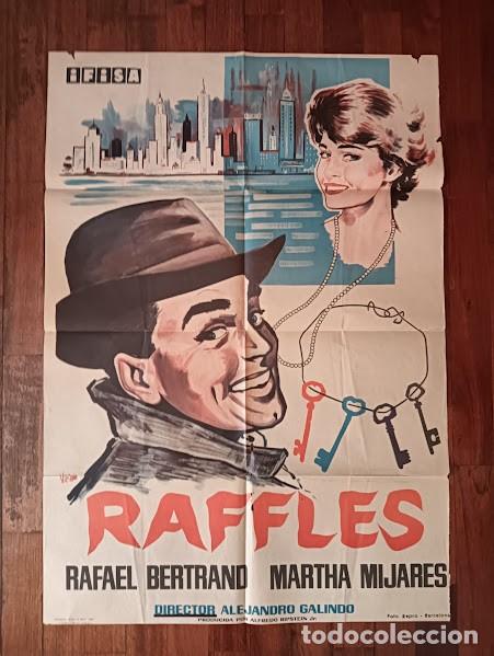 Cine: VKD 2128 RAFFLES RAFAEL BERTRAND VICIANO POSTER ORIGINAL 70X100 ESTRENO