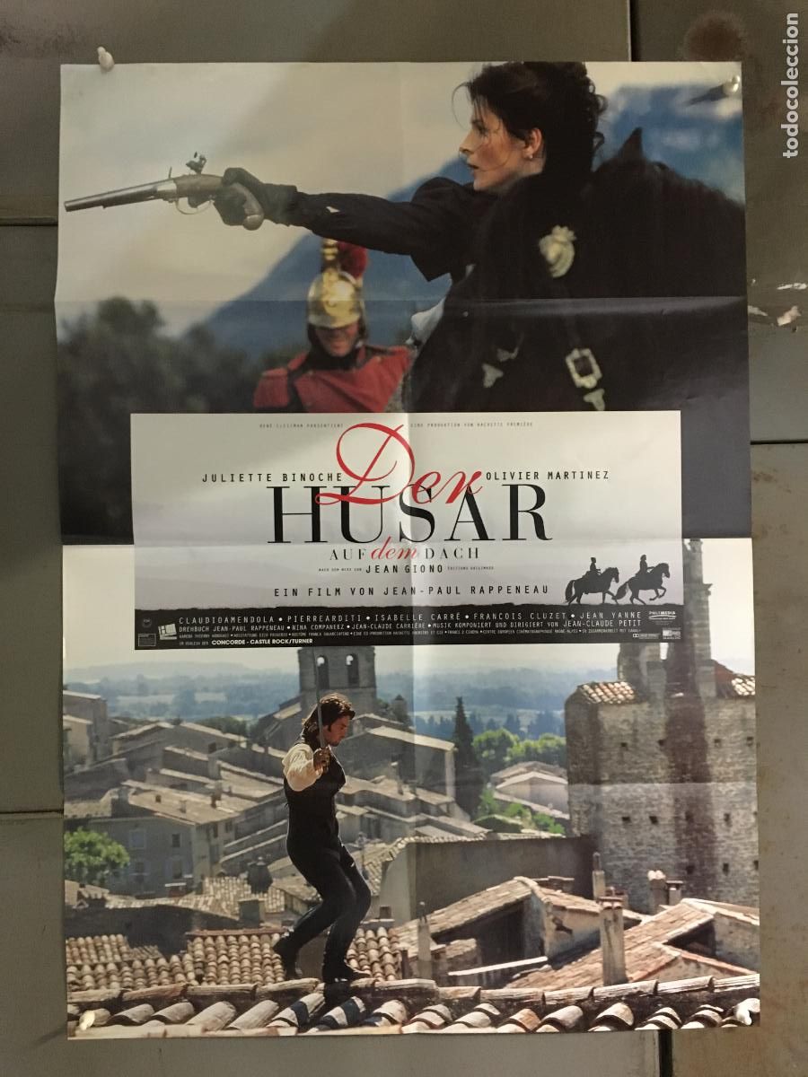 Cine: AFA39 EL HUSAR EN EL TEJADO OLIVIER MARTINEZ JULIETTE BINOCHE POSTER ORIGINAL ALEMAN 60X84 h0