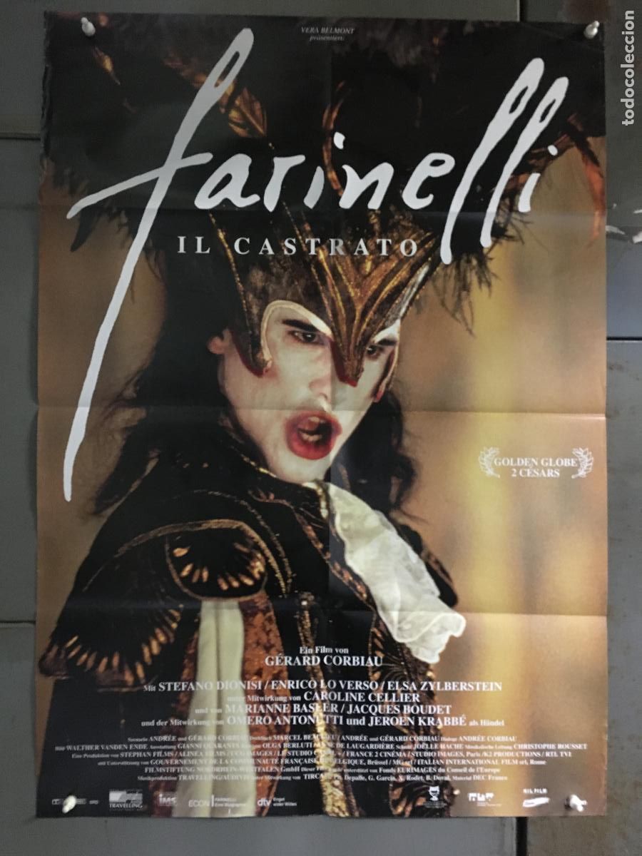 Cine: AFA40 FARINELLI IL CASTRATO GERARD CORBIAU DIONISI OPERA POSTER ORIGINAL ALEMAN 60X84 h0