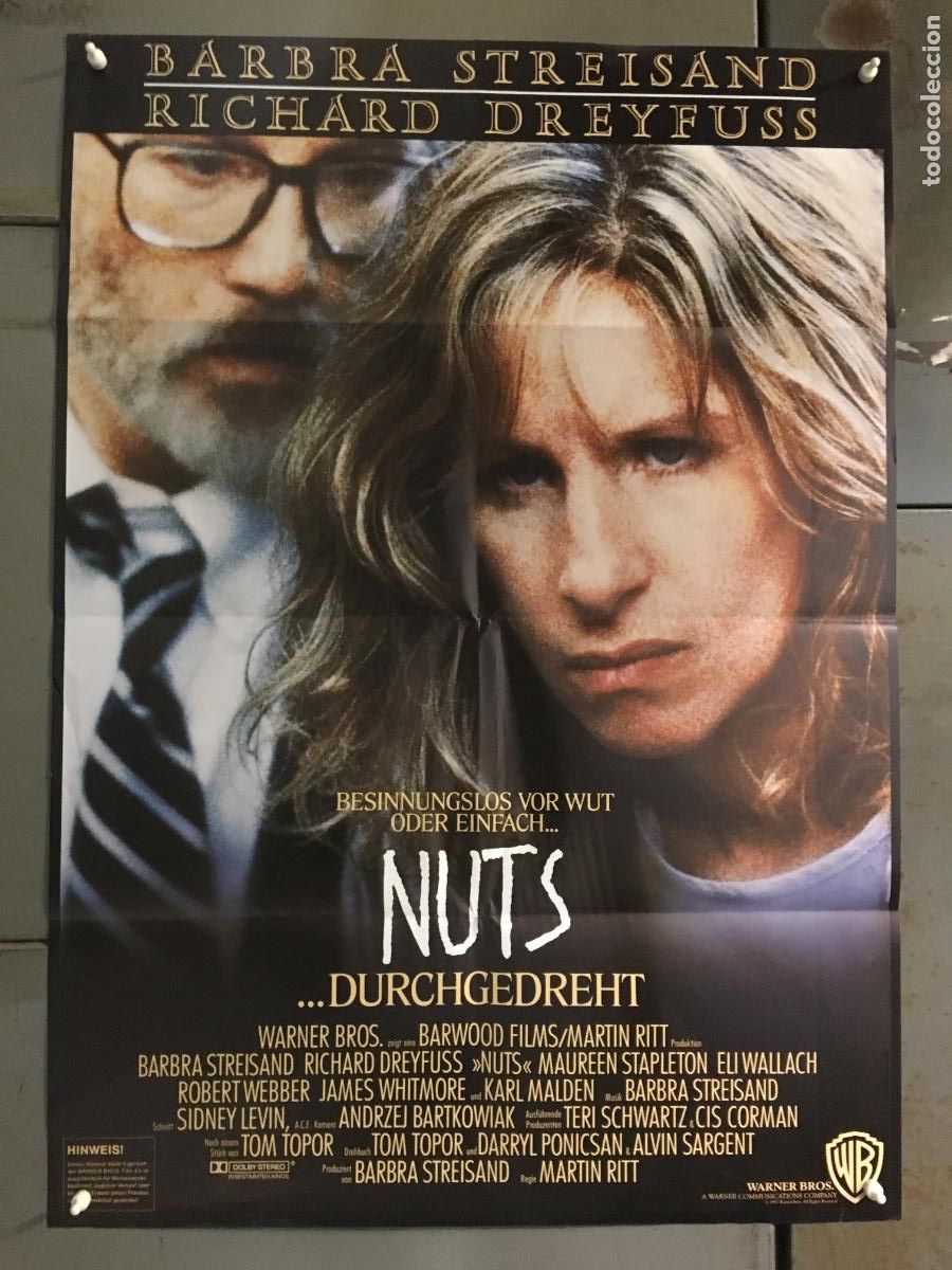 Cine: AFA42 LOCA BARBRA STREISAND RICHARD DREYFUSS POSTER ORIGINAL ALEMAN 60X84 h3