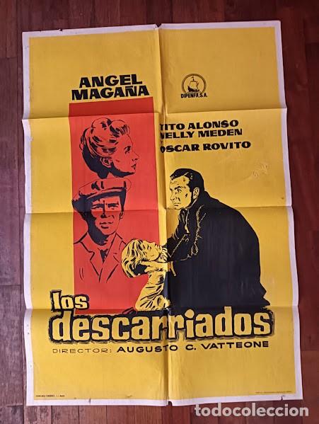 Cine: VKD 2130 LOS DESCARRIADOS ANGEL MAGA&Ntilde;A raro POSTER ORIGINAL ESTRENO 70X100