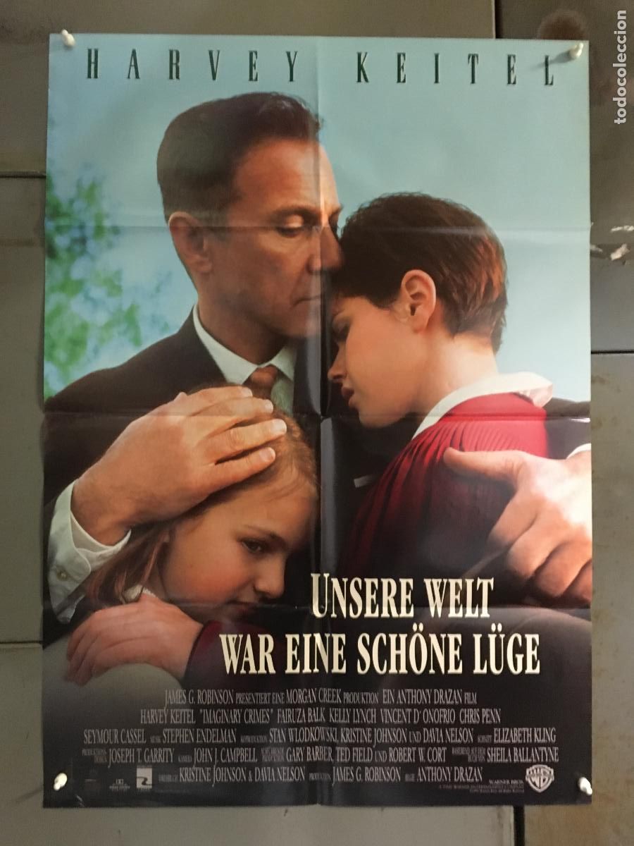 Cine: AFA78 IMAGINARY CRIMES HARVEY KEYTEL ORIGINAL 60X84 AVANCE ALEMAN h0