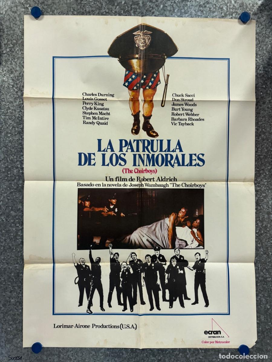 Cine: La patrulla de los inmorales, Charles Durning , Louis Gosset, A&ntilde;o 1977, POSTER ORIGINAL