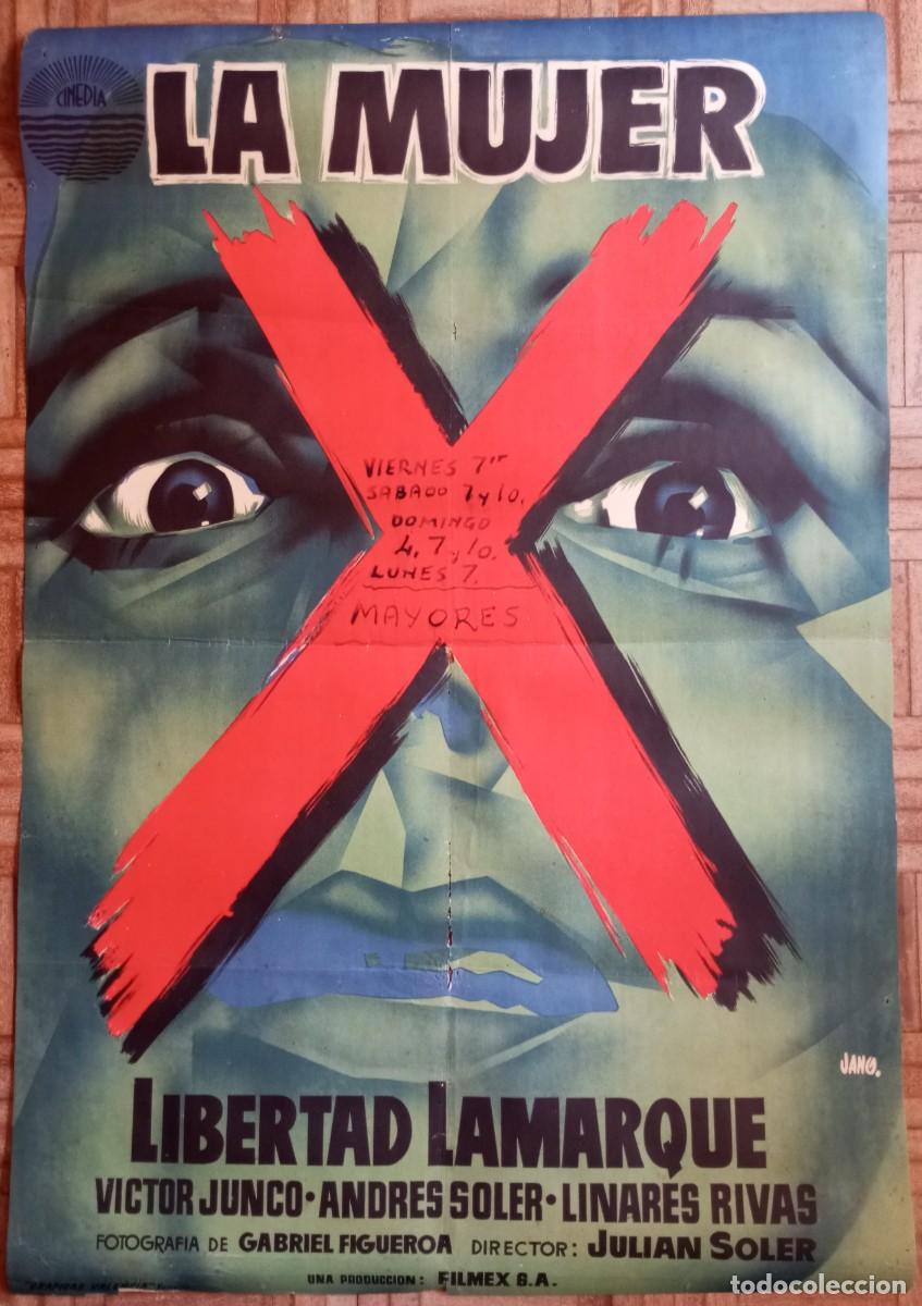 Cine: LA MUJER X. LIBERTAD LAMARQUE. JANO. LITOGRAF&Iacute;A
