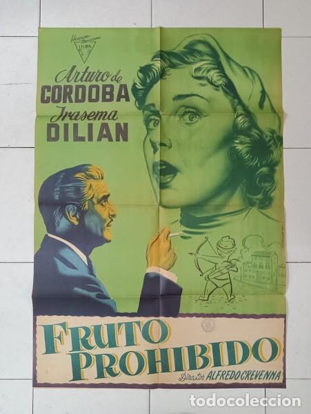 Cine: SMP 2145 FRUTO PROHIBIDO IRASEMA DILIAN ARTURO DE CORDOVA JANO POSTER ORIG 70X100 ESTRENO LITOGRAFIA
