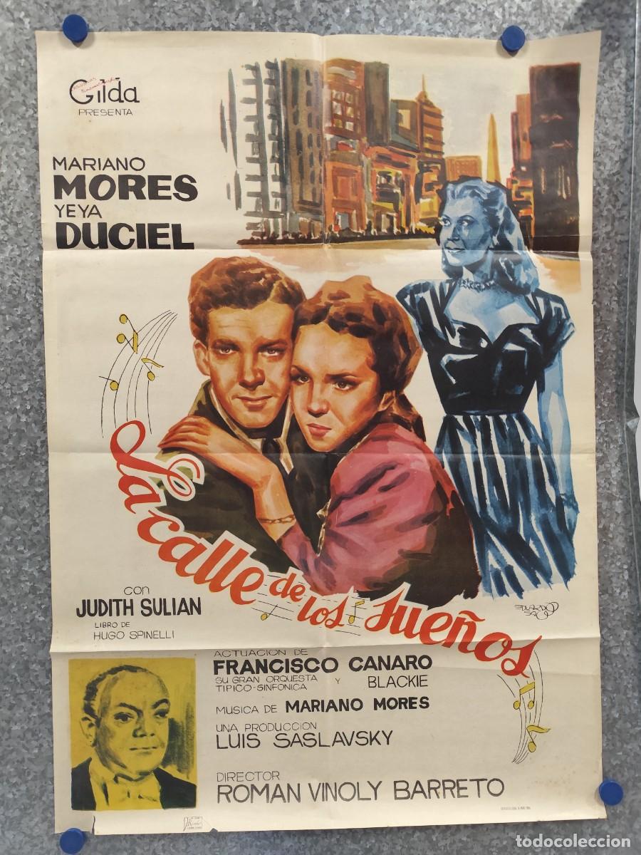 Cine: LA CALLE DE LOS SUE&Ntilde;OS. MARIANO MORES, YEYA DUCIEL. A&Ntilde;O 1965. POSTER ORIGINAL