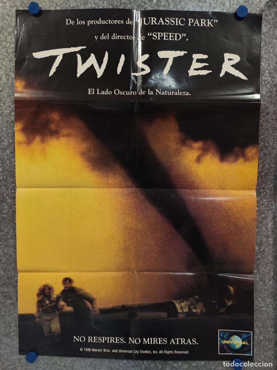 Cine: Twister. Helen Hunt, Bill Paxton. A&Ntilde;O 1996. POSTER ORIGINAL PROMOCIONAL