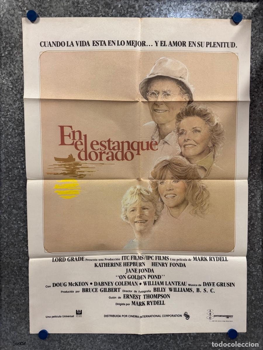 Cine: En el estanque dorado, Henry Fonda ,Jane Fonda, A&ntilde;o 1981, POSTER ORIGINAL