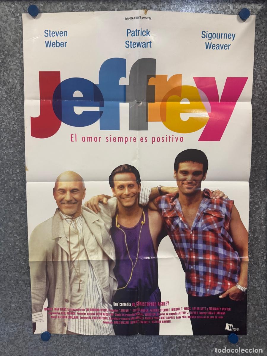 Cine: Jeffrey, Steven Weber ,Patrick Stewart, A&ntilde;o 1995, POSTER ORIGINAL