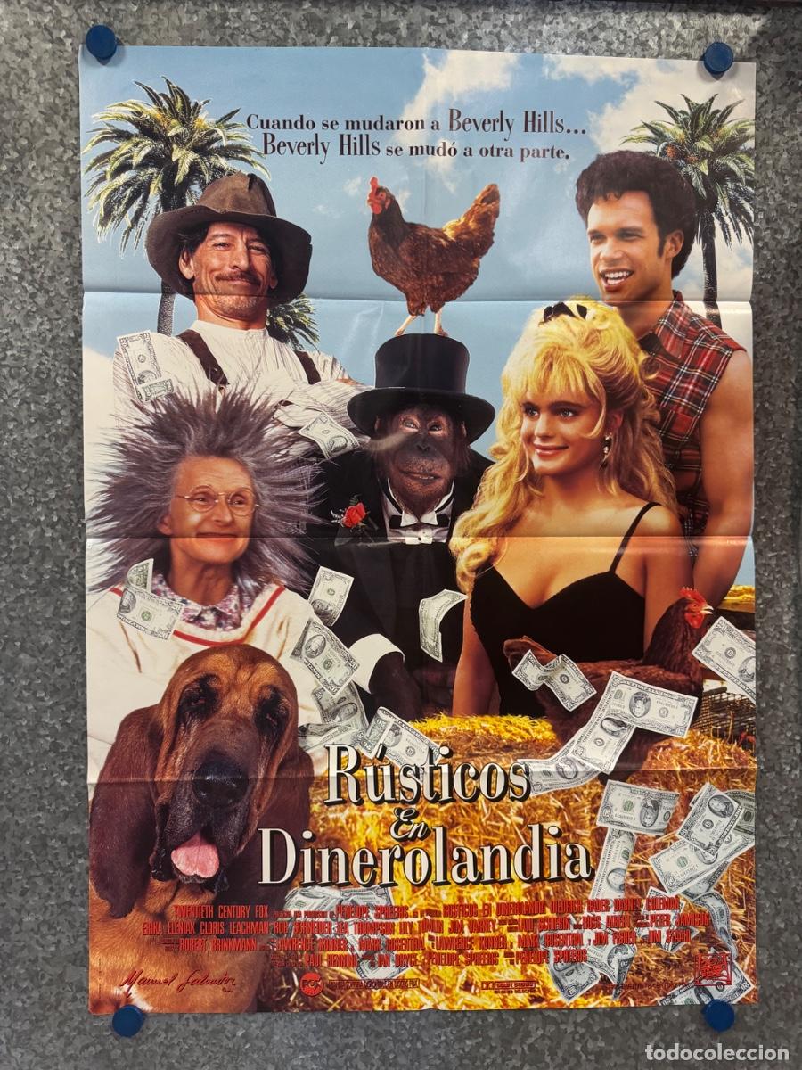 Cine: Rusticos en dinerolandia, Buddy Ebsen ,Jim Varney, A&ntilde;o 1993, POSTER ORIGINAL