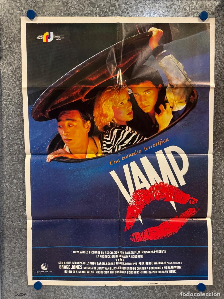 Cine: Vamp, Grace Jones ,Chris Makepeace, A&ntilde;o 1986, POSTER ORIGINAL