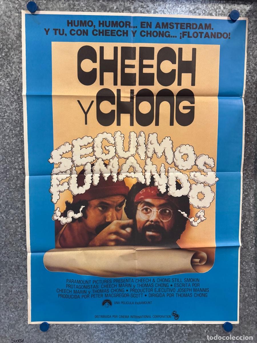 Cine: Cheech y Chong seguimos fumando, Thommy Chong ,Cheech Marin, A&ntilde;o 1983, POSTER ORIGINAL