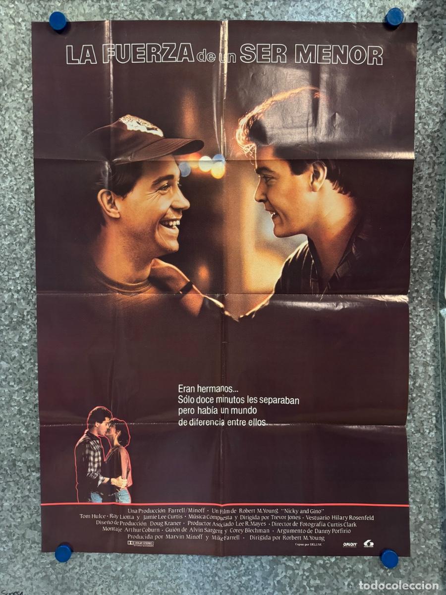 Cine: La fuerza de un ser menor, Tom Hulce ,Ray Liotta, A&ntilde;o 1988, POSTER ORIGINAL