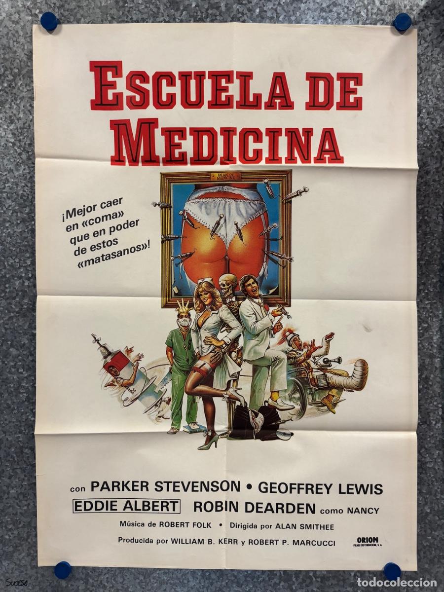 Cine: Escuela de medicina, Parker Stevenson ,Eddie Albert, A&ntilde;o 1985, POSTER ORIGINAL