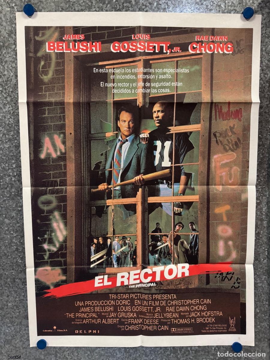 Cine: El rector, James Belushi ,Louis Gossett, A&ntilde;o 1987, POSTER ORIGINAL
