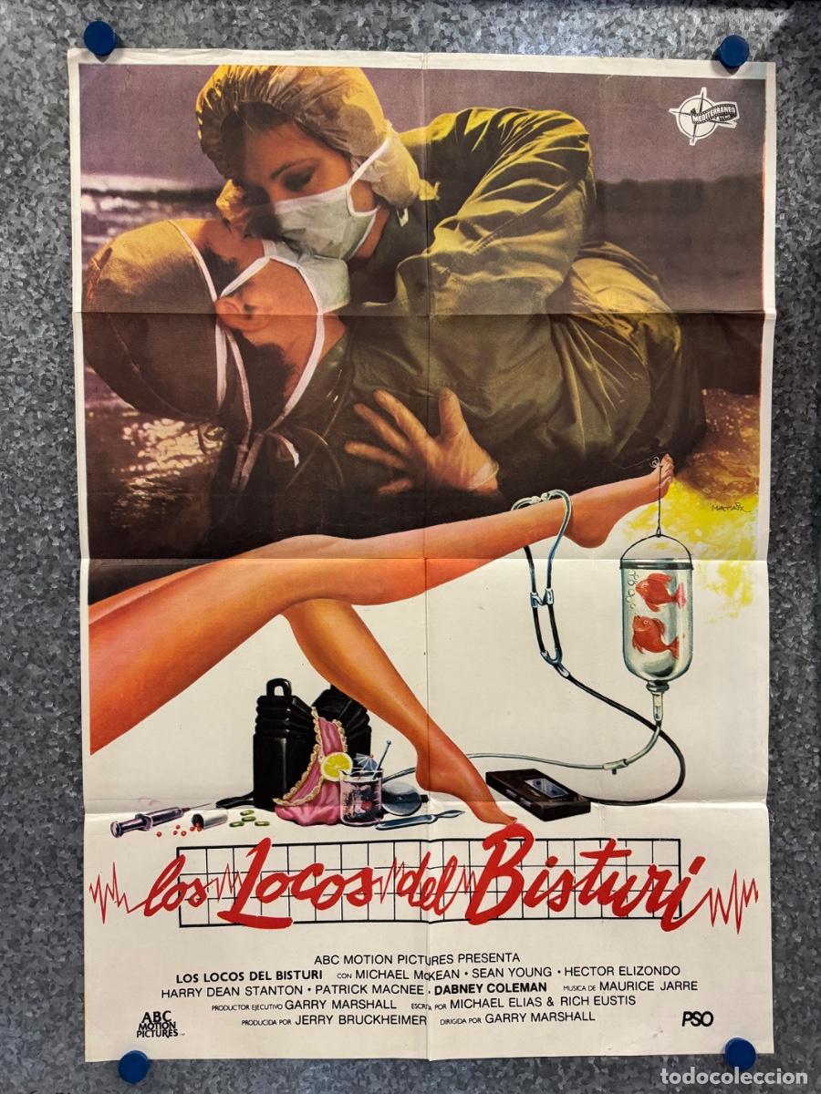 Cine: Los locos del bisturi, Michael McKean ,Sean Young, A&ntilde;o 1982, POSTER ORIGINAL