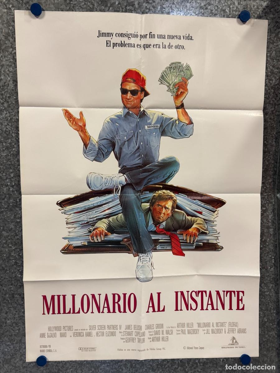Cine: Millonario al instante, Jim Belushi ,Charles Grodin, A&ntilde;o 1990, POSTER ORIGINAL