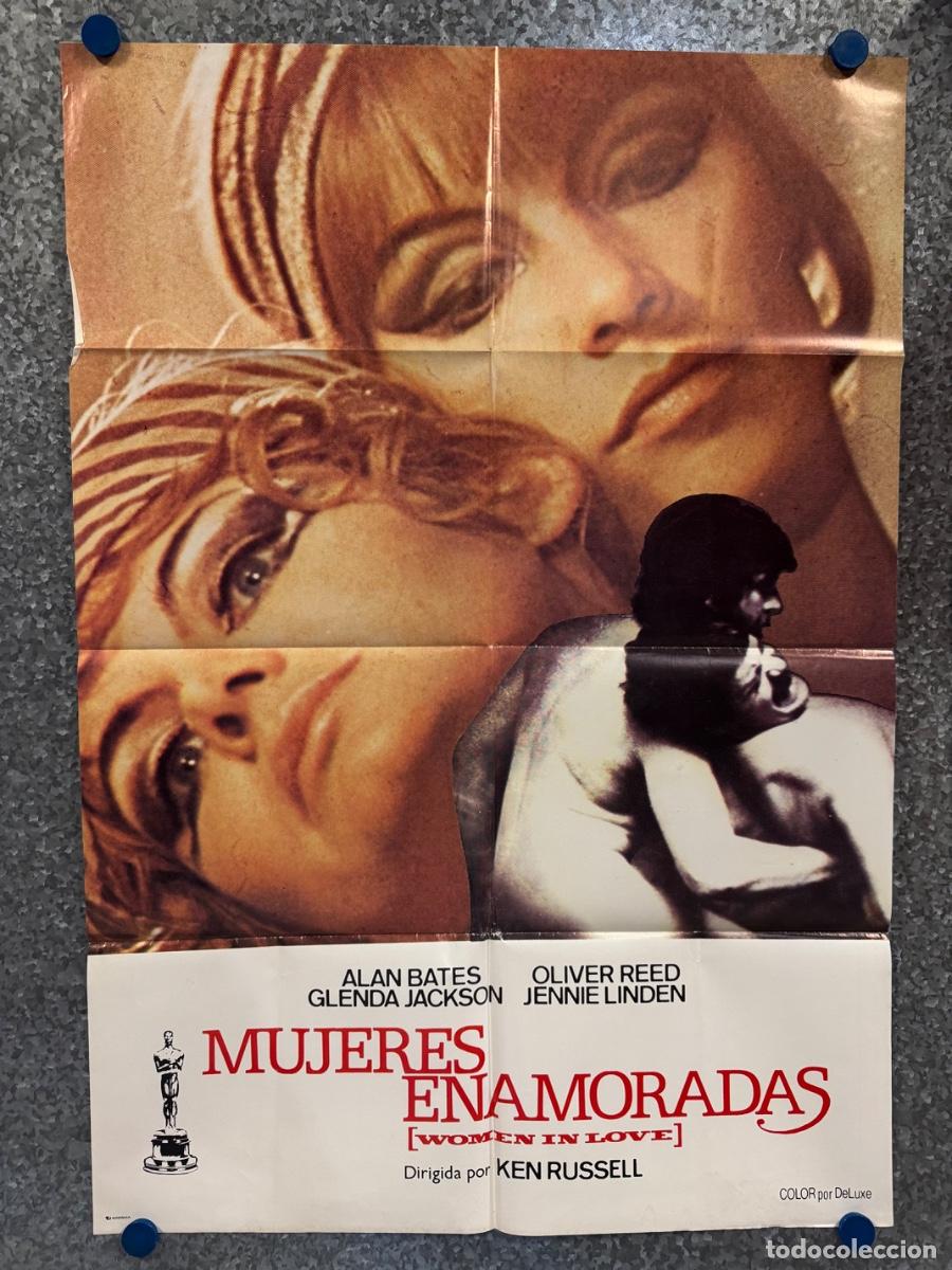 Cine: Mujeres enamoradas, Glenda Jackson ,Alan Bates, A&ntilde;o 1969, POSTER ORIGINAL