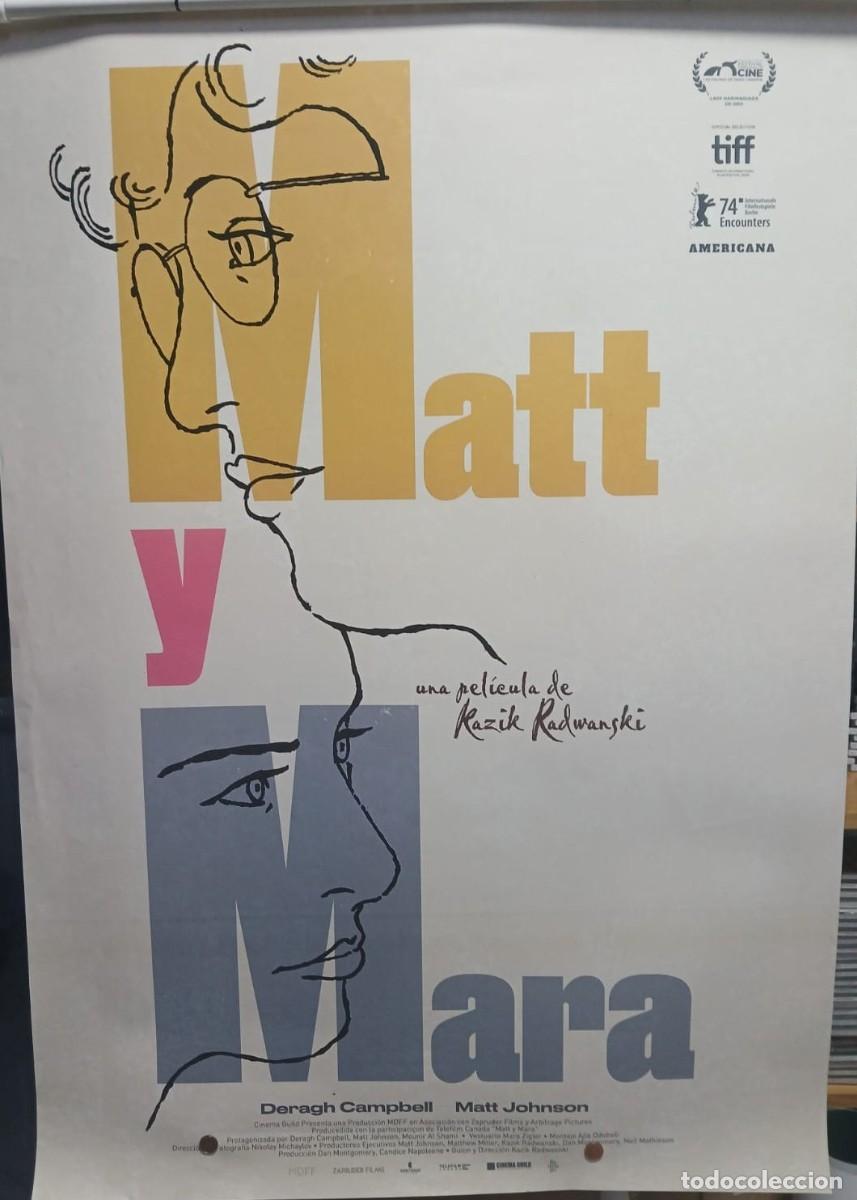 Cine: Matt y Mara. POSTER ORIGINAL 70X100 cm aprox.