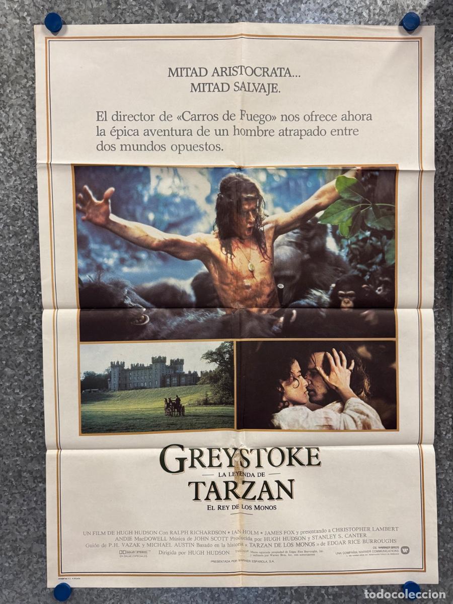 Cine: Greystoke la leyenda de Tarzan, Christopher Lambert ,Andie MacDowell, A&ntilde;o 1984, POSTER ORIGINAL