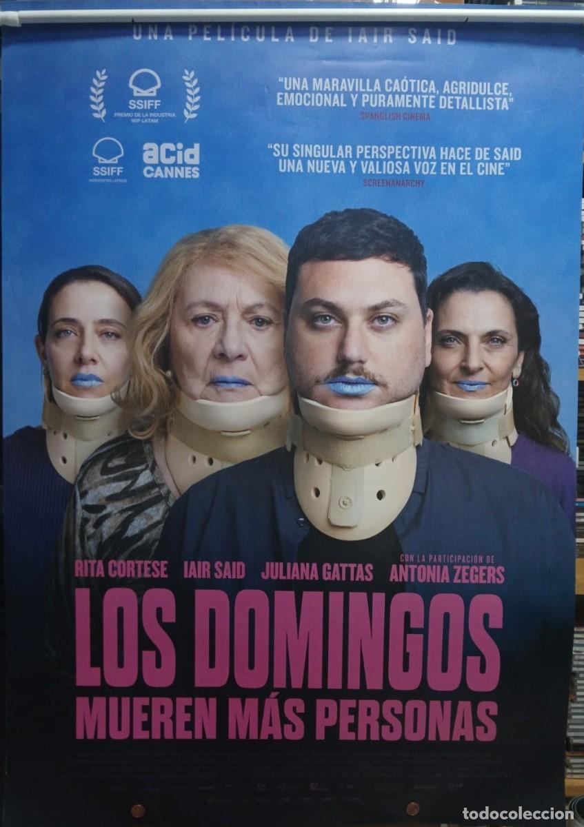 Cine: Los domingos mueren m&aacute;s personas. POSTER ORIGINAL 70X100 cm aprox.