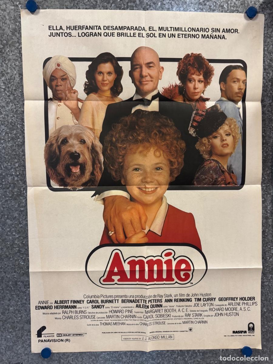 Cine: Annie, Alieen Quinn ,Carol Burnett, A&ntilde;o 1982, POSTER ORIGINAL
