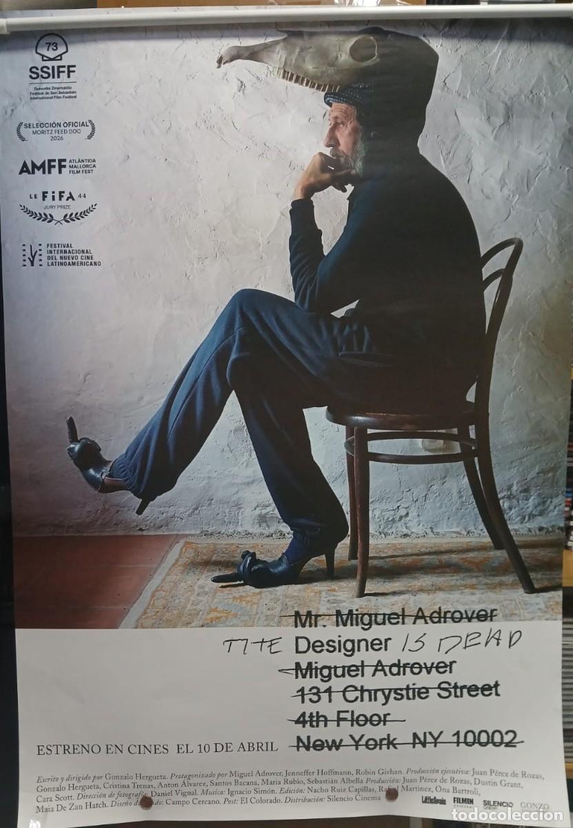 Cine: The Designer is Dead. POSTER ORIGINAL 70X100 cm aprox.