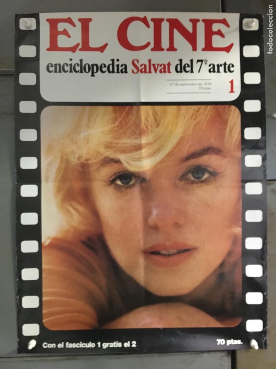Cine: AFA87 MARILYN MONROE POSTER PROMOCIONAL ENCICLOPEDIA SALVAT 7&ordm; ARTE 45X60 h5