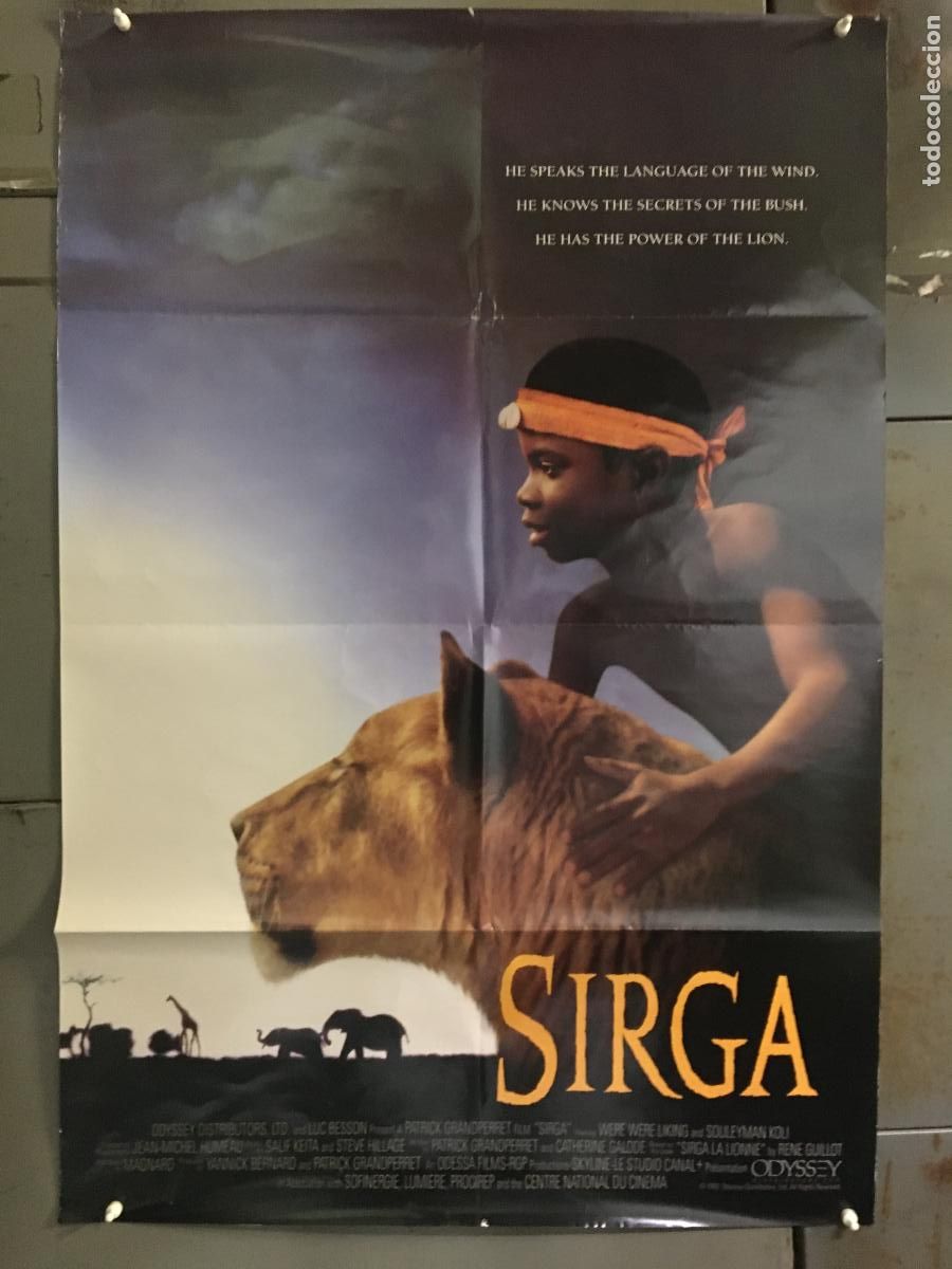 Cine: AFA89 EL NI&Ntilde;O LEON PATRICK GRANDPERRET POSTER ORIGINAL 70X100 INGLES h0