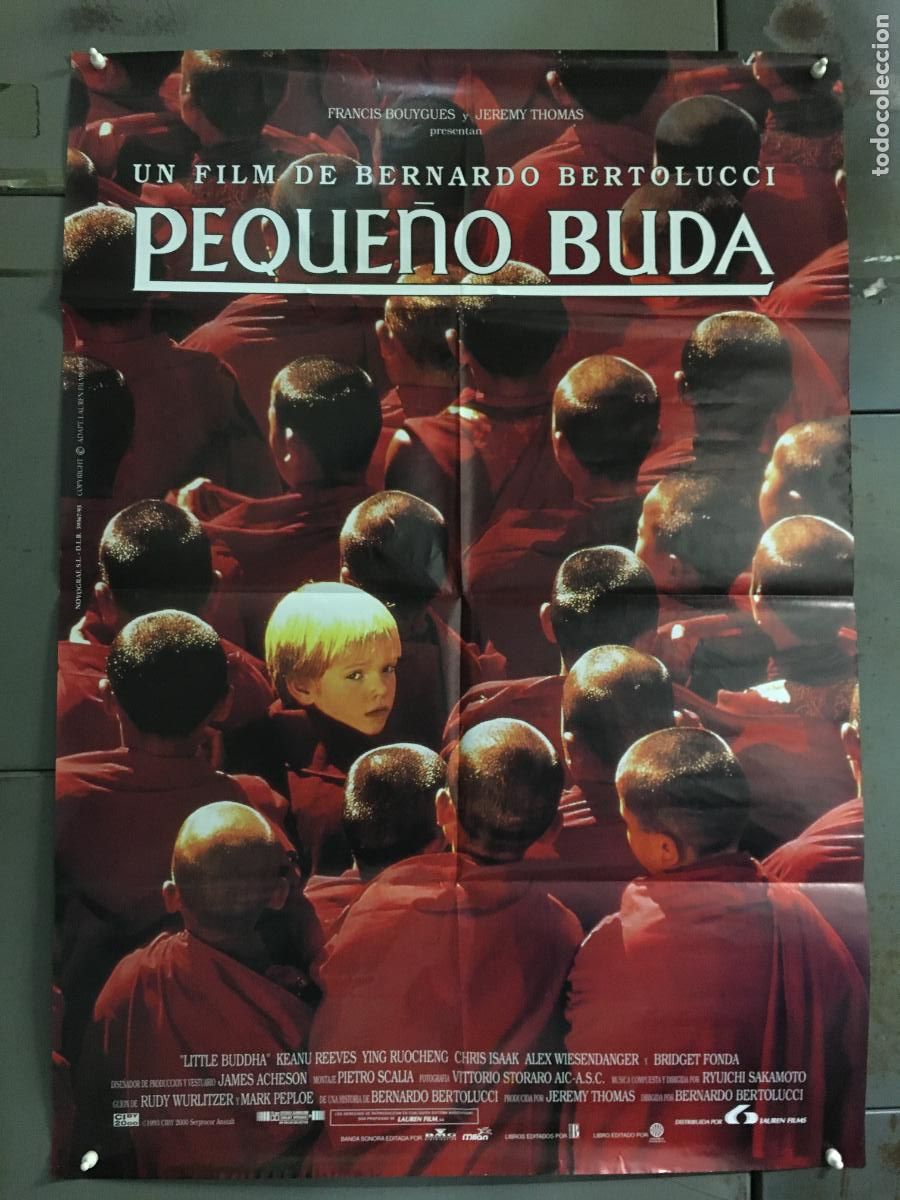 Cine: AFA93 EL PEQUE&Ntilde;O BUDA KEANU REEVES BERTOLUCCI POSTER ORIGINAL 70X100 ESTRENO h0