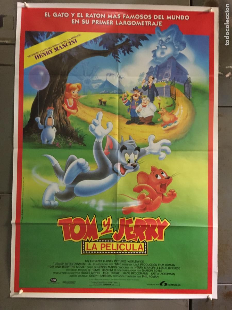 Cine: AFA94 TOM Y JERRY LA PELICULA ANIMACION POSTER ORIGINAL 70X100 ESTRENO h0