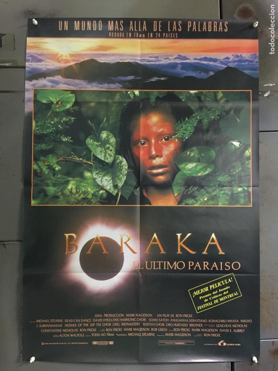 Cin&eacute;ma: AFA96 BARAKA RON FRICKE DOCUMENTAL POSTER ORIGINAL 70X100 ESTRENO h0