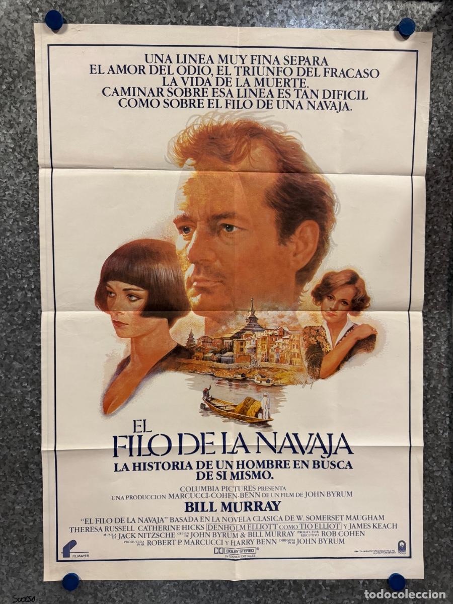 Cine: El filo de la navaja, Bill Murray, Catherine Hicks, A&ntilde;o 1984, POSTER ORIGINAL