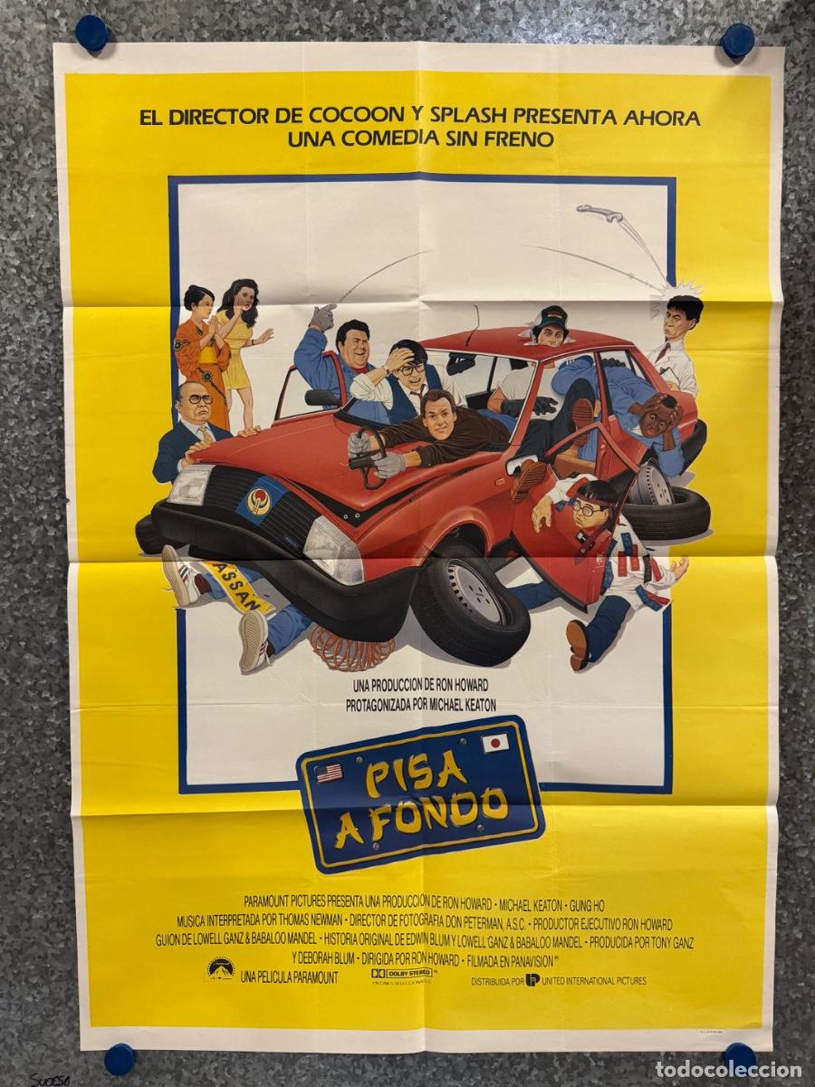 Cine: Pisa a fondo , Michael Keaton, George Wendt, A&ntilde;o 1986, POSTER ORIGINAL