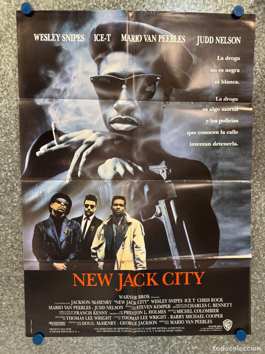 Cine: New Jack City , Wesley Snipes, Judd Nelson , A&ntilde;o 1991, POSTER ORIGINAL