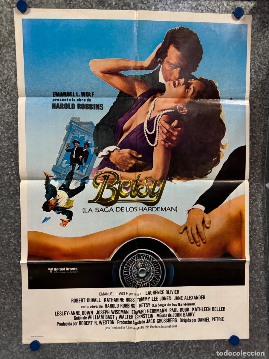Cine: Betsy , Harold Robbins, Emmanuel L.Wolf , A&ntilde;o 1977, POSTER ORIGINAL