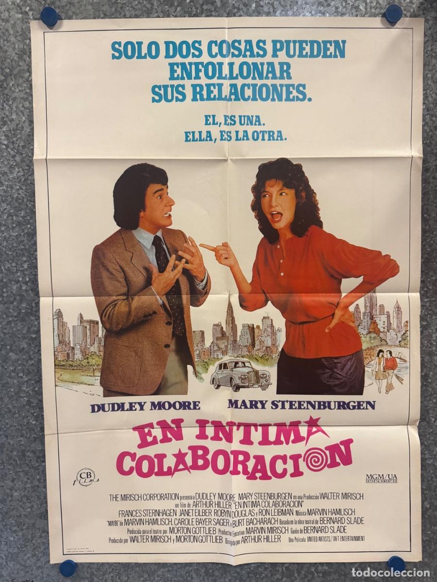 Cine: En intima colaboracion, Dudley Moore, Mary Steenburgen, A&ntilde;o 1983, POSTER ORIGINAL
