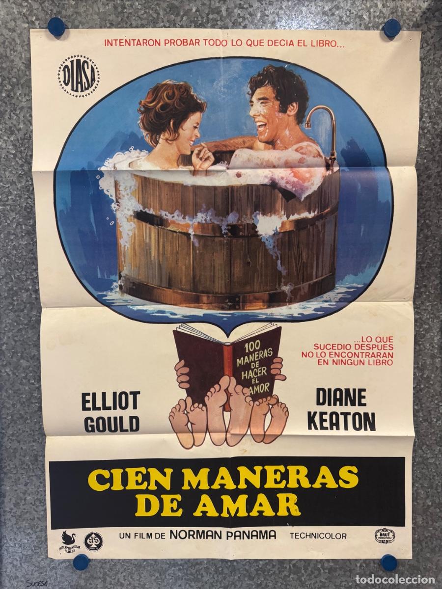 Cine: Cien maneras de amar, Elliot Gould, Diane Keaton, A&ntilde;o 1976, POSTER ORIGINAL