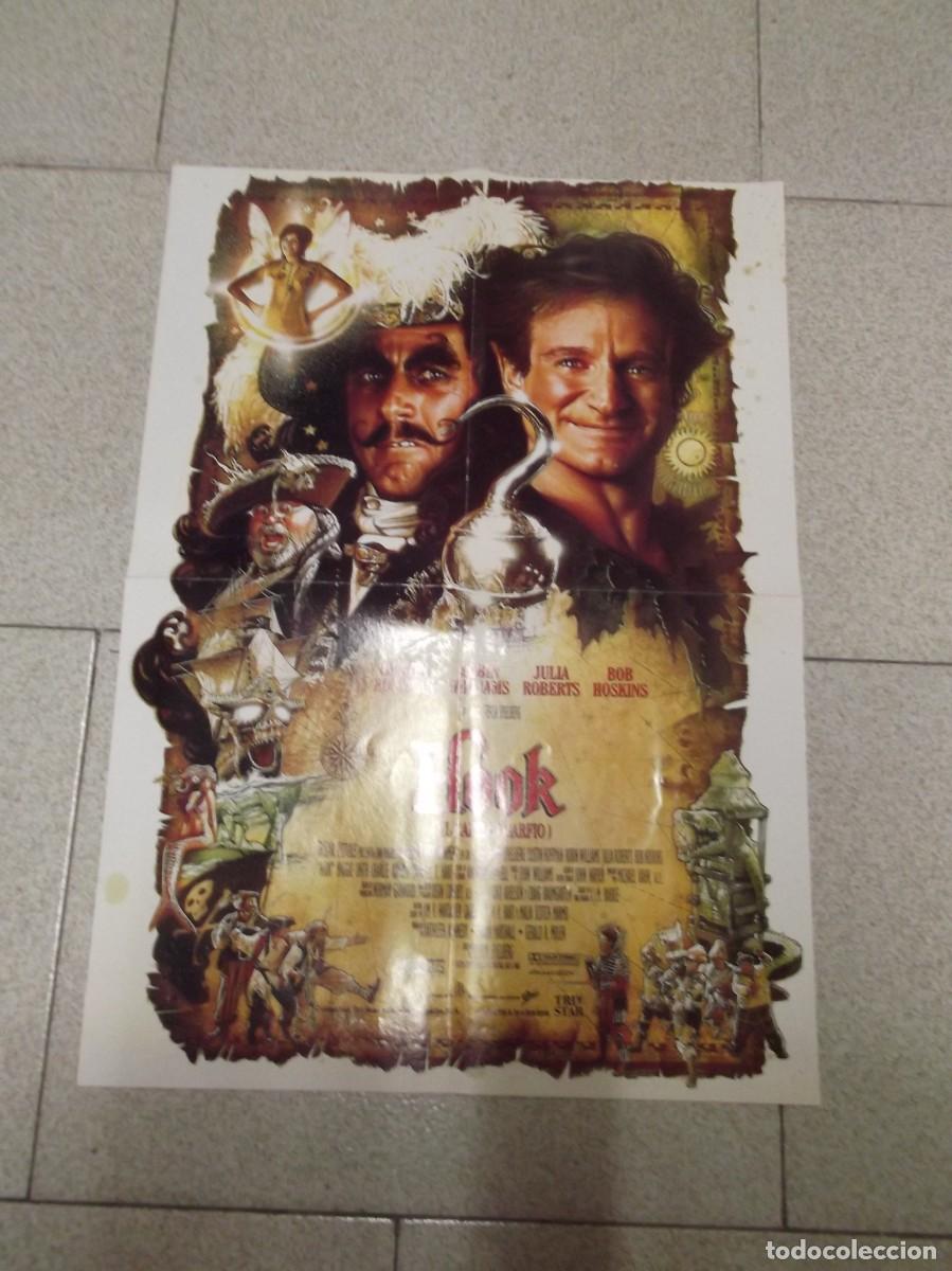 Cine: Poster doble Hook (El capit&aacute;n Garfio) y campanilla. 58cm x 41cm
