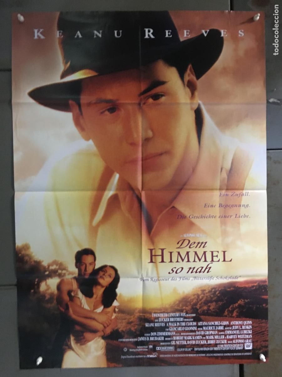 Cine: AFB14 UN PASEO POR LAS NUBES KEANU REEVES AITANA SANCHEZ GIJON POSTER ORIGINAL ALEMAN 60X84 h1