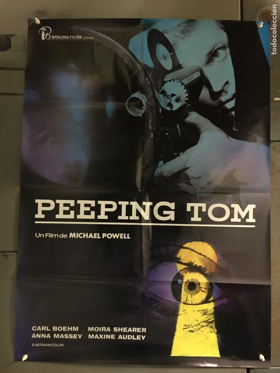 Cine: AEQ87 PEEPING TOM EL FOTOGRAFO DEL PANICO MICHAEL POWELL POSTER ORIGINAL 70X100 ESTRENO h4