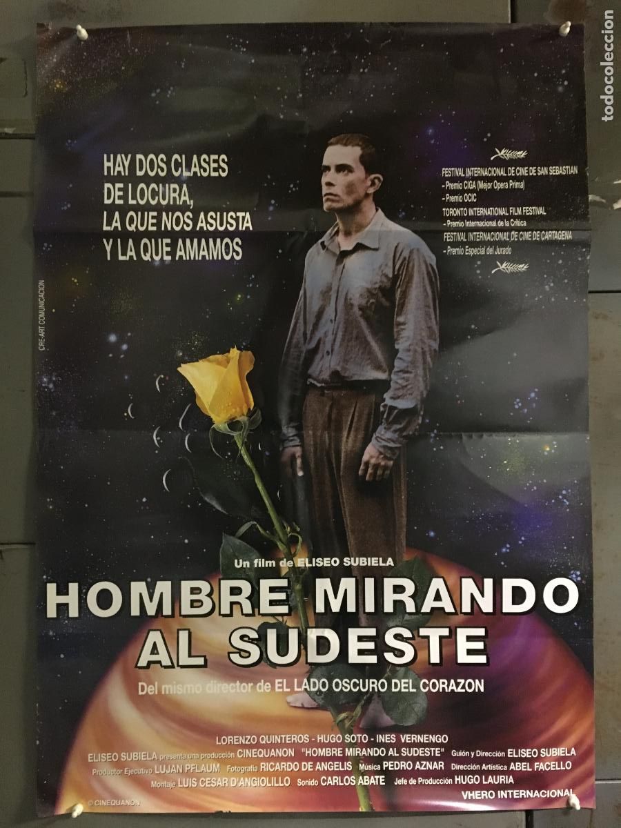 Cine: AEY34 HOMBRE MIRANDO AL SUDESTE EUSEBIO SUBIELA POSTER ORIGINAL ESTRENO 70X100 h3
