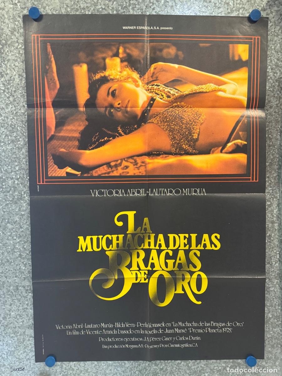 Cine: La muchacha de las bragas de oro, Victoria Abril, Lautaro Murua, A&ntilde;o 1980, POSTER ORIGINAL