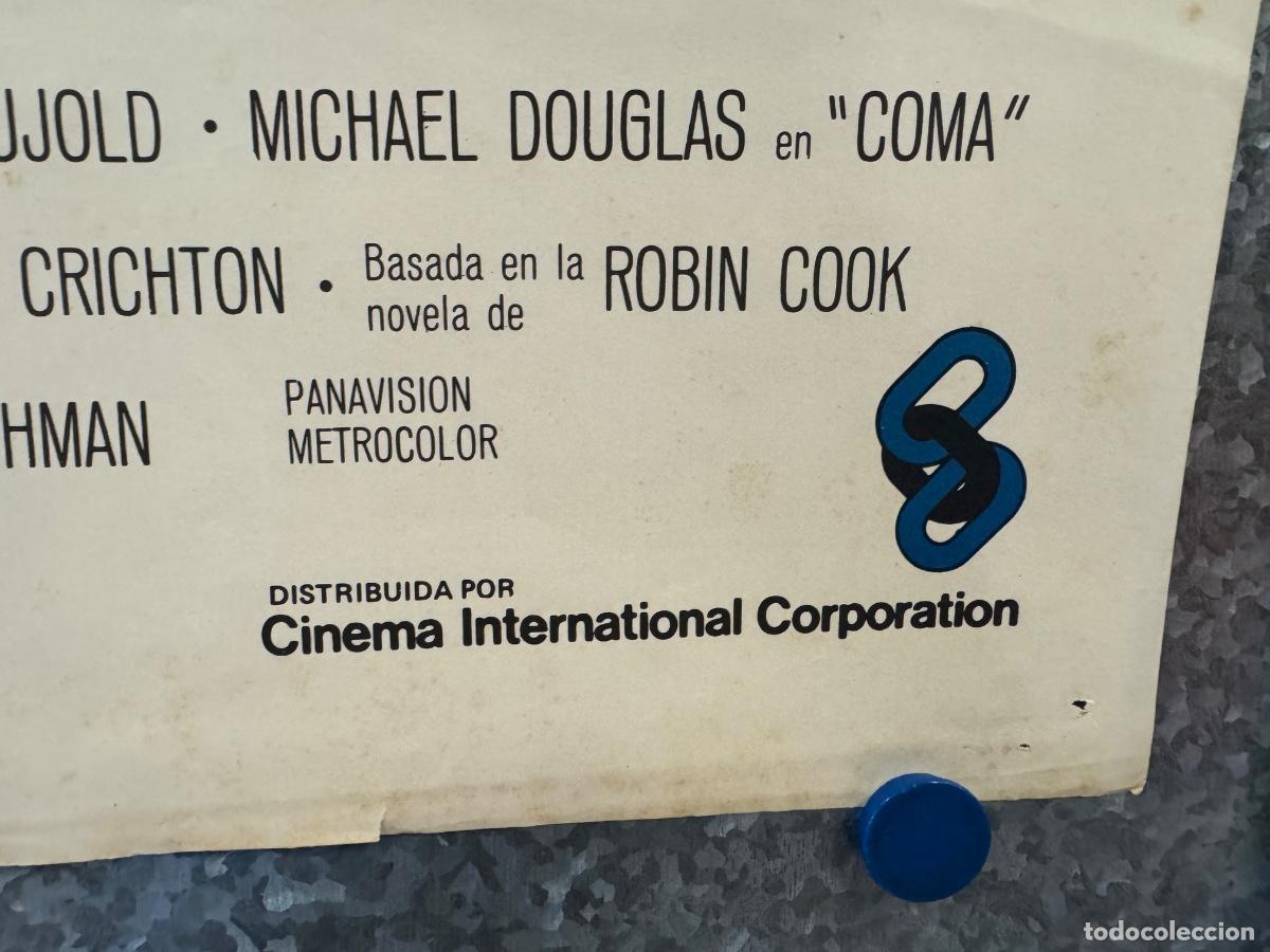 Cine: Coma, Michael Douglas, Richard Widmark, A&ntilde;o 1978, POSTER ORIGINAL - Foto 4