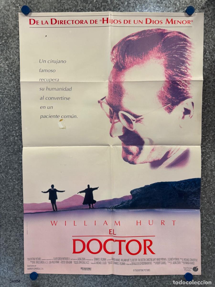 Cine: El Doctor, William Hurt, Mandy Patinkin, A&ntilde;o 1991, POSTER ORIGINAL