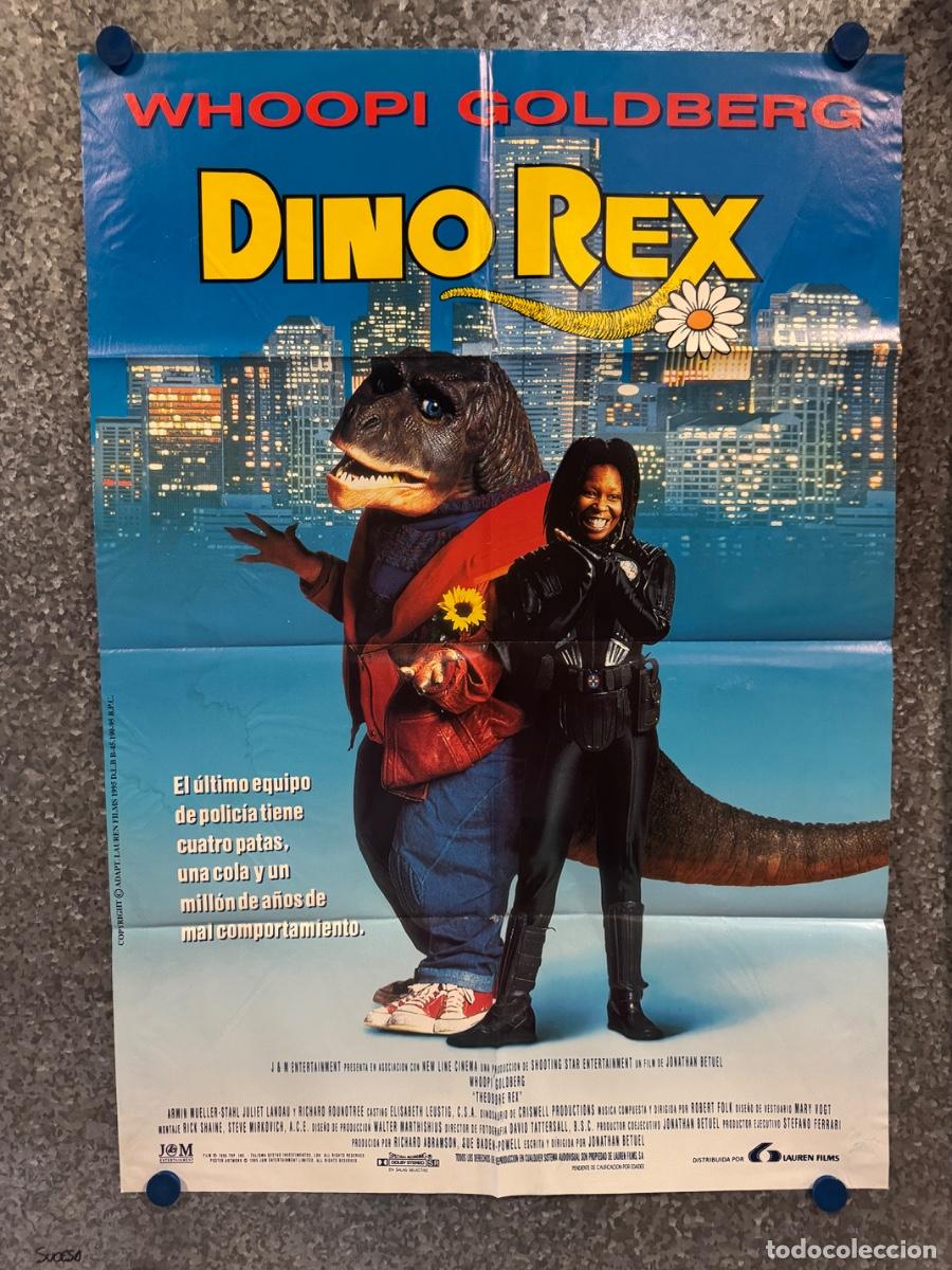 Cine: Dino Rex, Whoopi Goldberg, Richard Roundtree, A&ntilde;o 1995, POSTER ORIGINAL