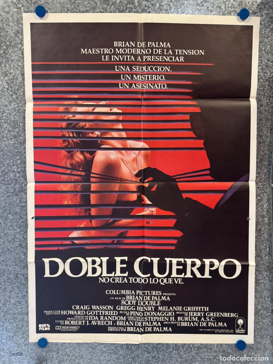 Cine: Doble cuerpo, Melanie Griffith, Craig Wasson, A&ntilde;o 1984, POSTER ORIGINAL