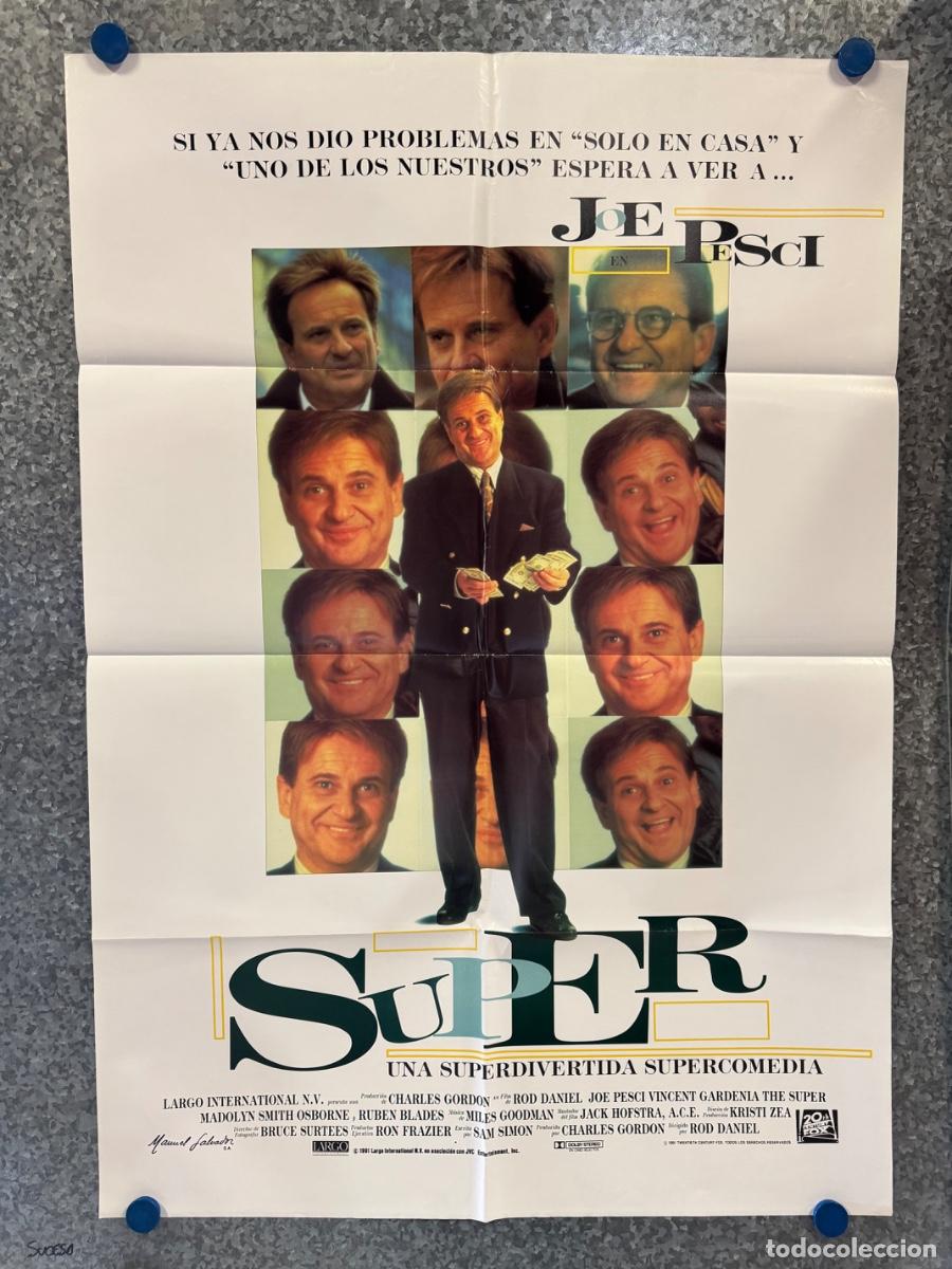 Cine: El Super, Joe Pesci, Vincent Gardenia, A&ntilde;o 1991, POSTER ORIGINAL